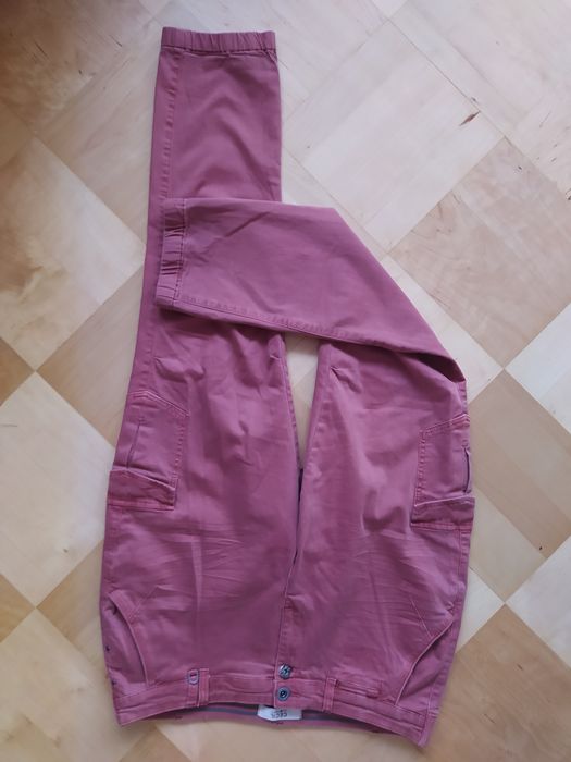 Damskie bojówki pudrowy róż 44 XXL bawełna Cecil spodnie