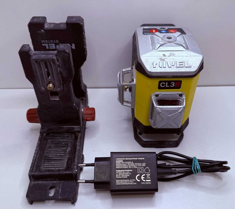 Laser krzyżowy Nivel System CL3R – z czerwoną wiązką