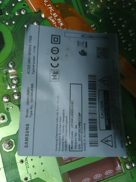 Placas tv samsung UE55KU6500U