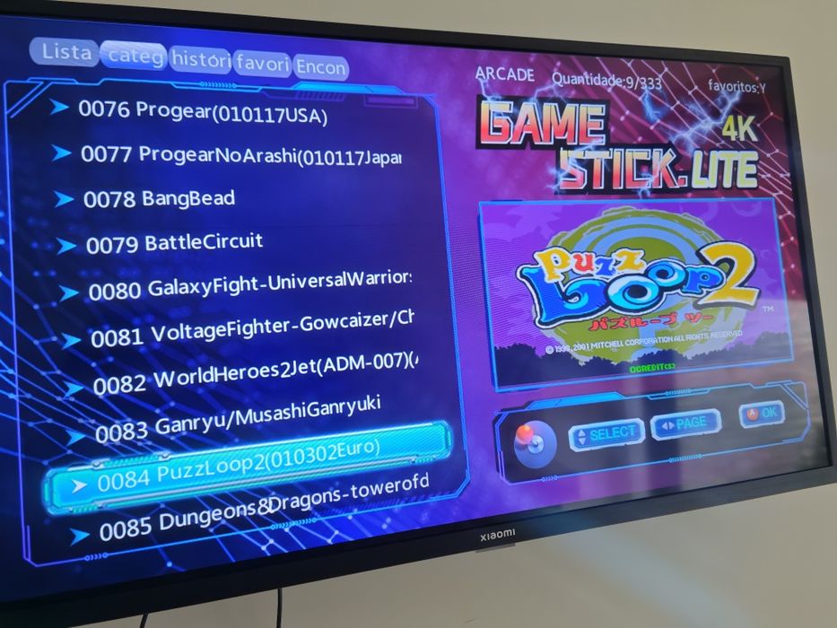 Consola de jogos retro gamer