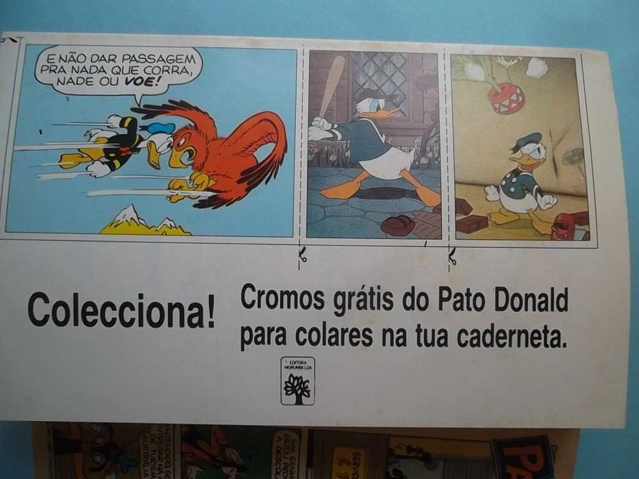 Revistas DISNEY com folha de cromos da coleção "PATO DONALD"