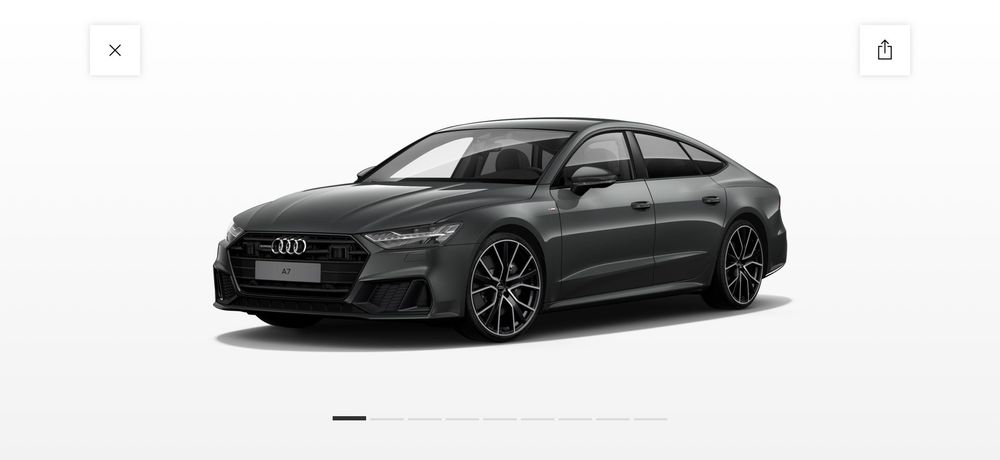 Audi A7 Sportback 55 TFSI Quattro Daytona Grey Pakiet Czerrn S-LINE Matrix Alcantara