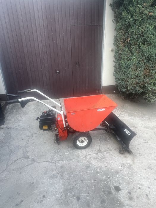 taczka spalinowa z silnikiem kawasaki + pług do śniegu