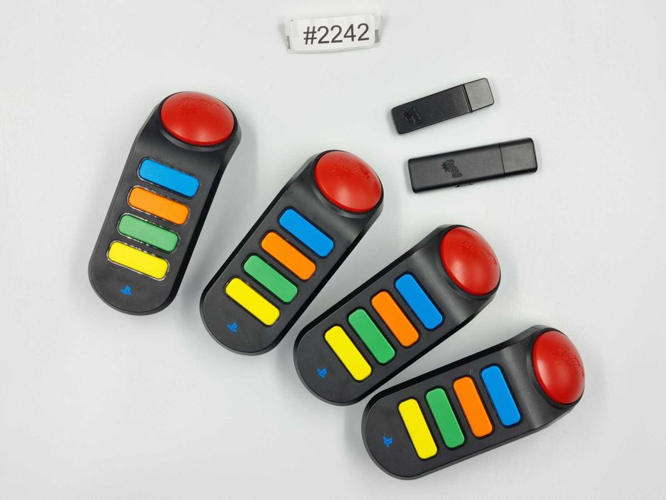 4 Buzzery Playstation 3 Buzz Świat Quizów PS3 + Adapter #2242