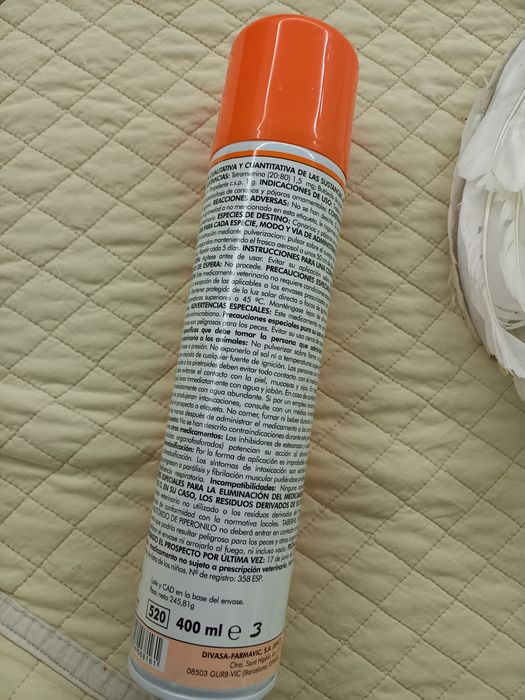 Desparasitante para pássaros de 400 ml. Nunca usado.