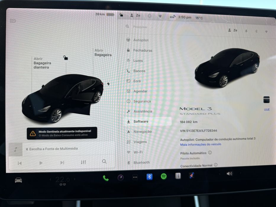 Tesla Mod 3 standard range 2020