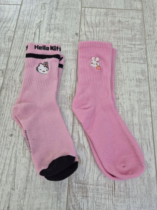 Skarpetki różowe Hello Kitty 2 pary rozmiar 35-38