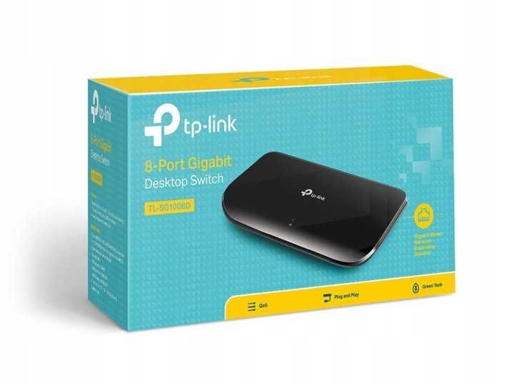 Nowy Switch TP-Link TL-SG1008D 8×10/100/1000 MB/s