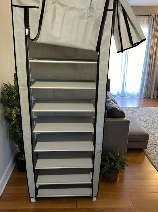 Organizer na Obuwie XXL Lekka Konstrukcja z Półkami