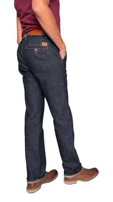 джинси-брюки Montana Chino Regular Fit, Rinse,  темно-синій, 32-40/34