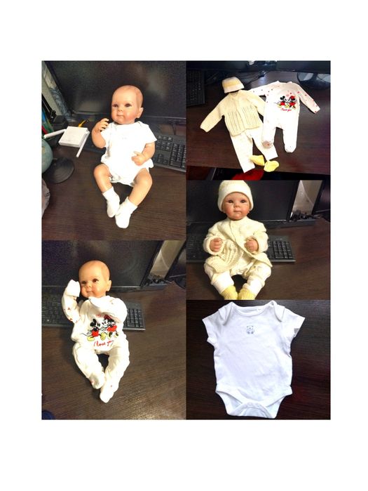 Одяг   реборн лялька 48-58с  боді чоловічок кофта  все фото 1  за 155