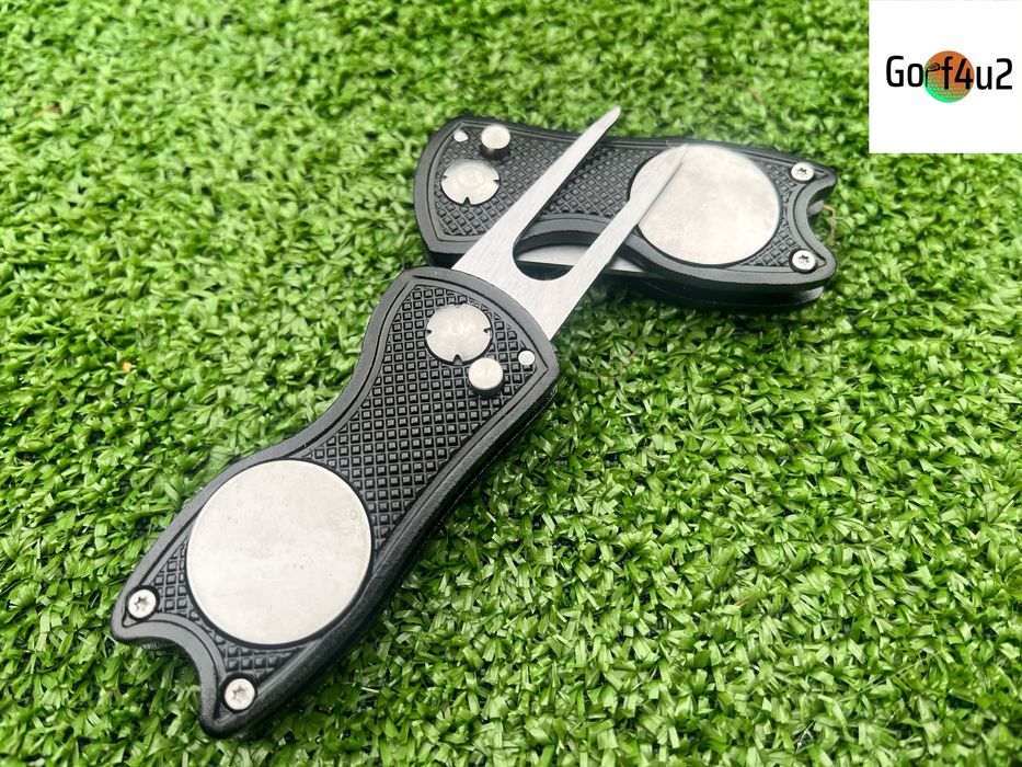 Znacznik do naprawy divotów z markerem – zadbaj o green z klasą czarny