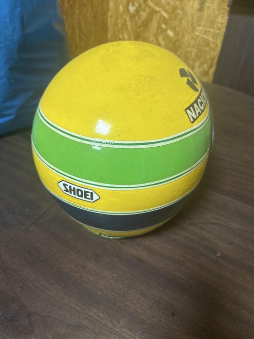 Capacete replica ayrton senna