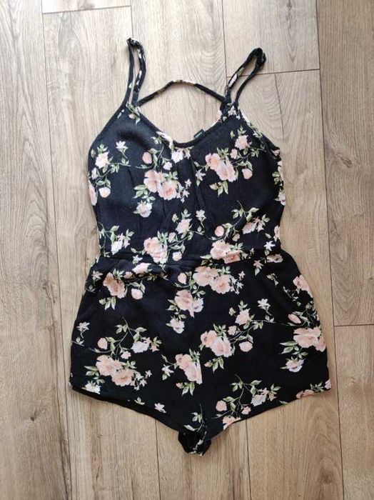 Krótki kombinezon w kwiaty vintage floral