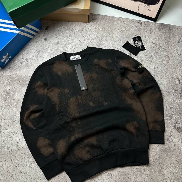 Світшот Stone Island чорний OFF DYE XS,S,M,L,XL