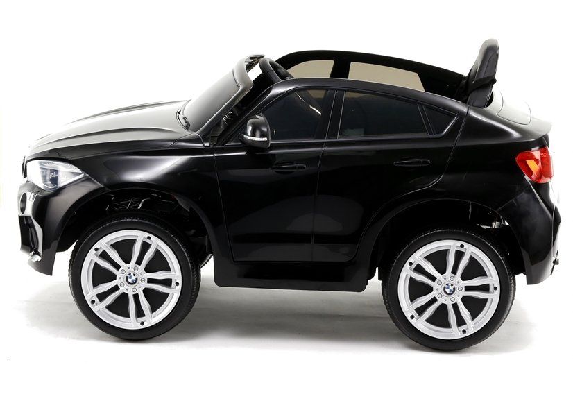 Auto Na Akumulator Bmw X6 Czarne Skóra, Eva
