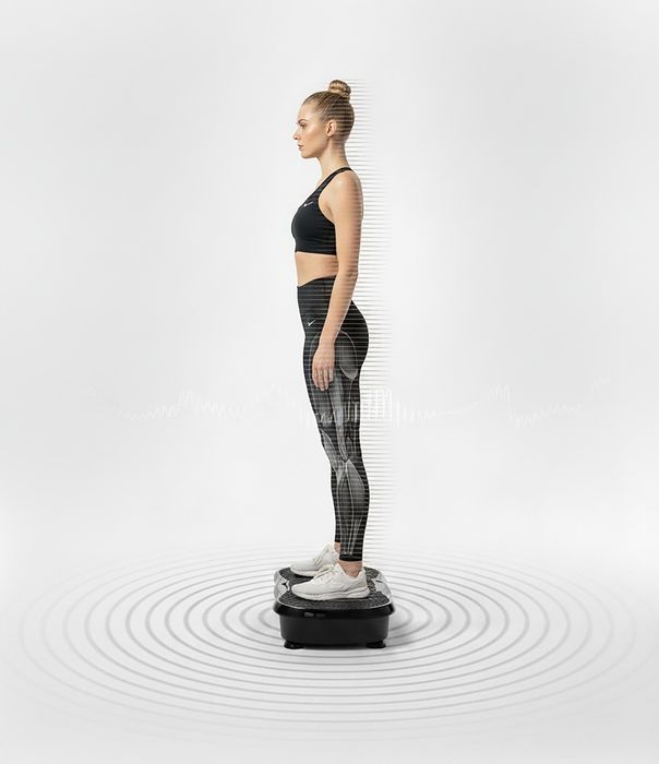 Вібраційна степ- платформа з експандерами / Віброплатформа SLIMS MASSAGER