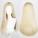 Długa peruka jasny blond