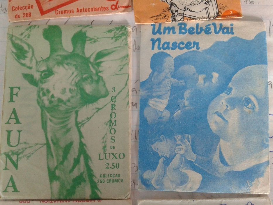 Saquetas cromos antigas