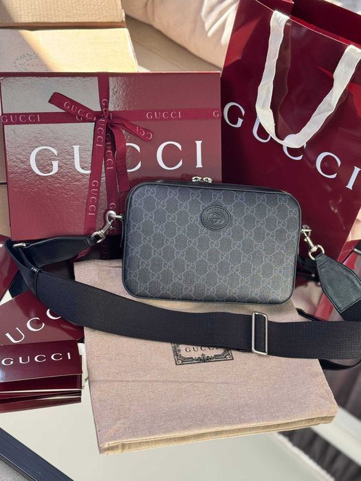 Кроссбоди сумка Gucci черный мессенджер Гуччи Small Crossbody Гучи c842