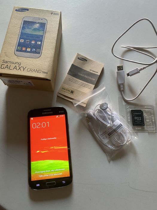 Samsung galaxy grand neo z opakowniem ładowarka instrukcją słuchawkami