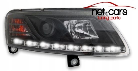 Reflektory Lampy przednie AUDI A6 C6 4F 04- DAYLINE XENON czarne