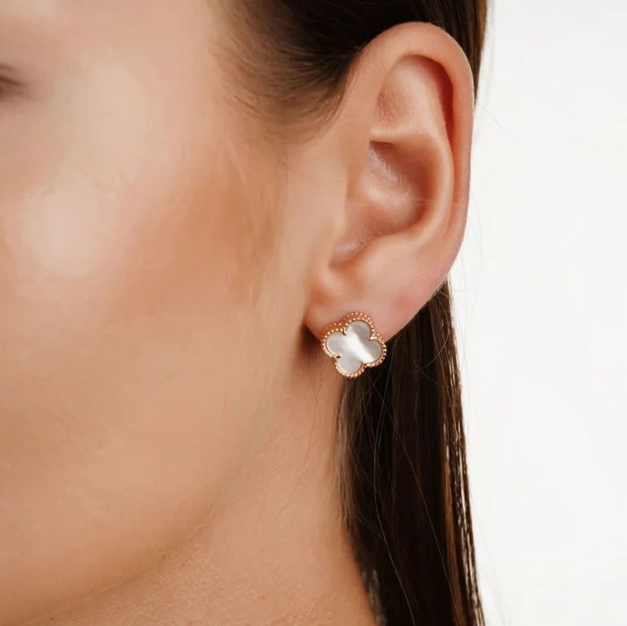 Золотые серьги перламутр,малахит 585,583 проба ссср