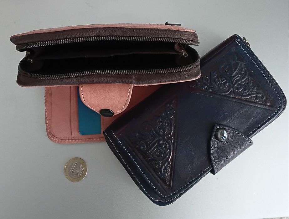 Carteira em Pele Natural de Marrocos  Elegância e Qualidade Exclusiva