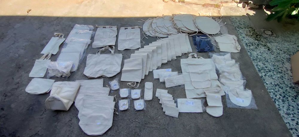 Peças de algodão pintar