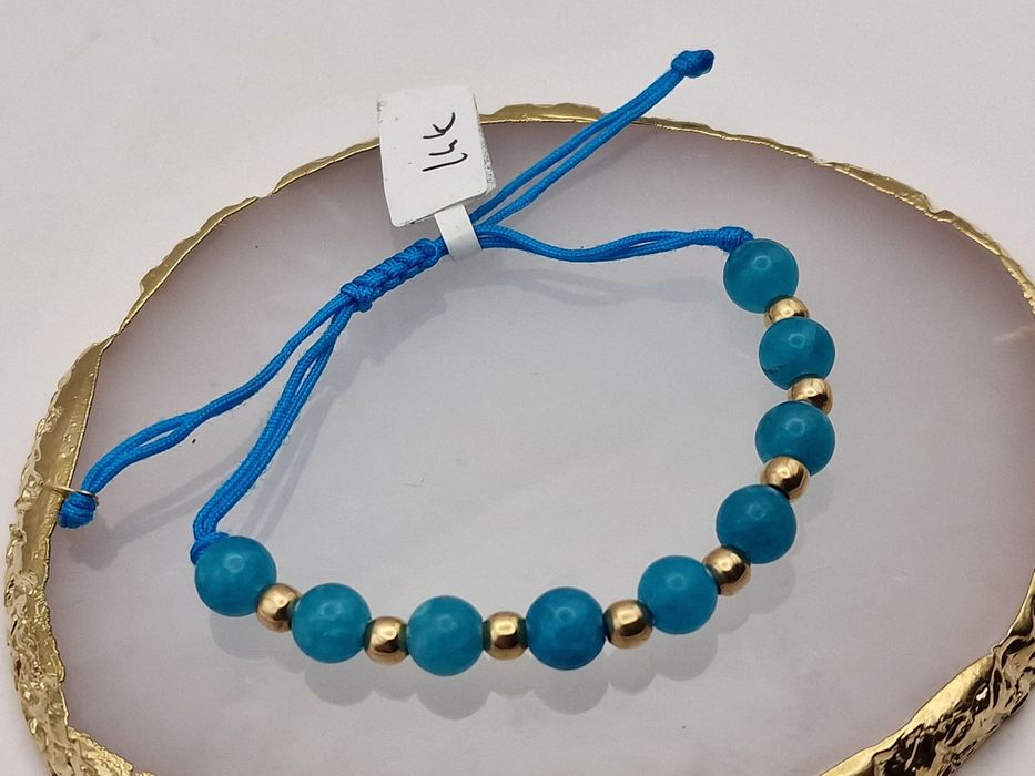 Nowa złota bransoletka, próba 585, masa złota 0.99 gr