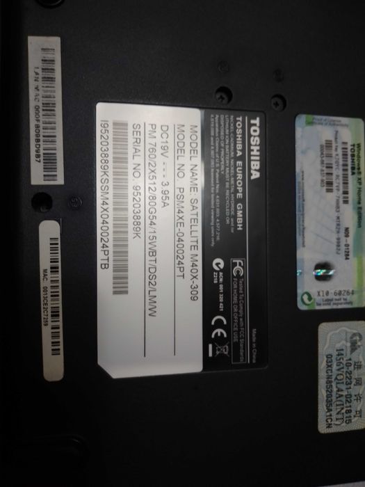 Portátil TOSHIBA