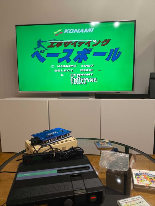 Exciting Baseball Famicom Disk System Nes Pegasus CIB