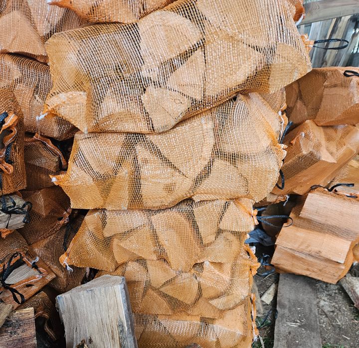 Drewno debowe workowane duże worki