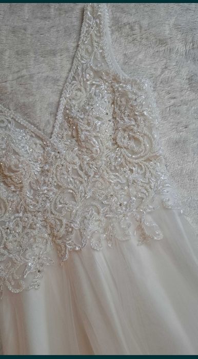 Suknia ślubna roz.S/M + 2 welony!!