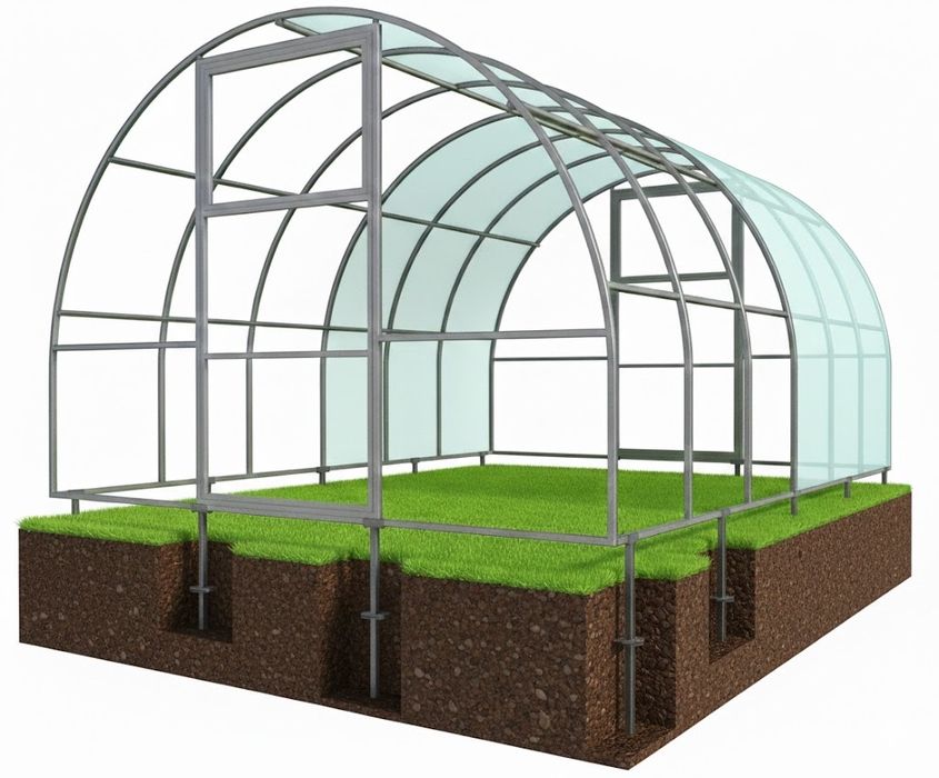 Теплиці та парники під ключ, продаж, монтаж