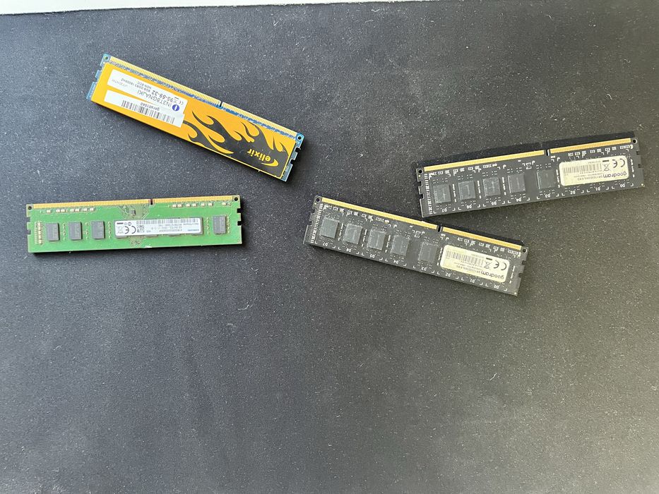 Pamięć RAM DDR3 zestaw 20GB | 4x8GB  PC | Goodram, Samsung, Elixir