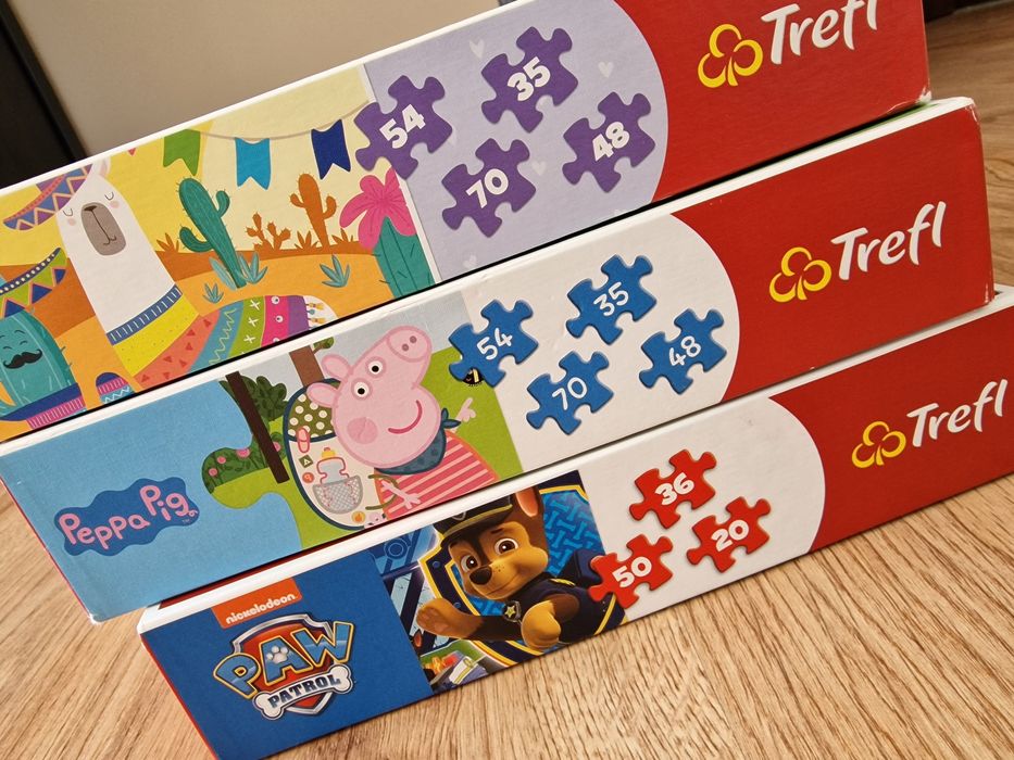 Puzzle dla dziecka 3+ 4+ Lama Peppa Psi Patrol