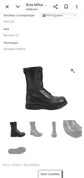 Botas militar novas