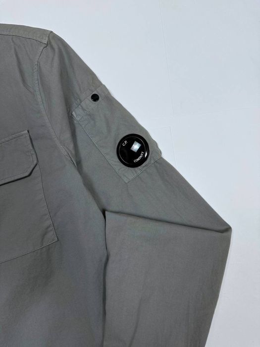 Сіра зіп рубашка сорочка на змійці кофта C.P. Company оригінал