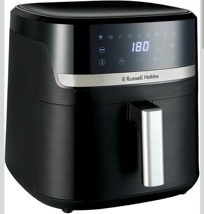 Russell Hobbs Frytkownica beztłuszczowa XXL 8,3L [Niski poziom hałasu, Pizza Ø26cm] Satisfry 9 Programów