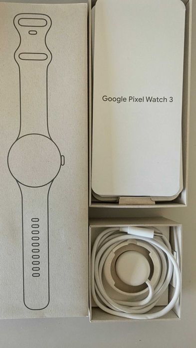 Google Pixel Watch 3 41mm (WiFi) Prata/Porcelana + Bracelete Extra