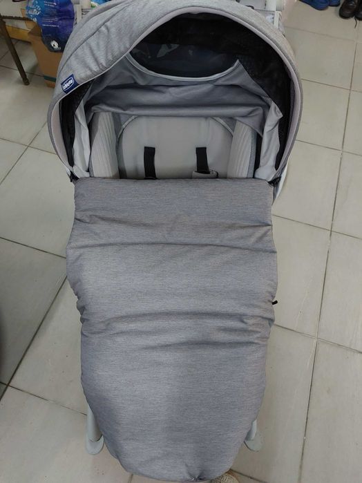 Conjunto chicco carrinho, ovo e alcofa