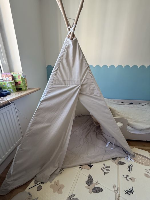 Tipi beżowe dla dziecka, Bakljkowe Wnętrza