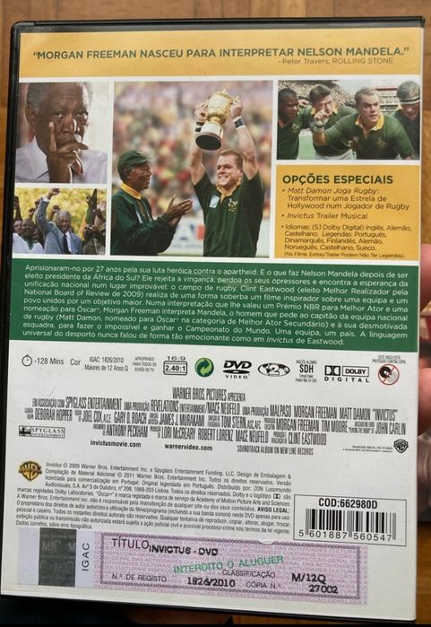 DVD invictus    .