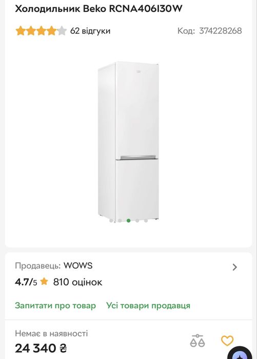 Холодильник Beko