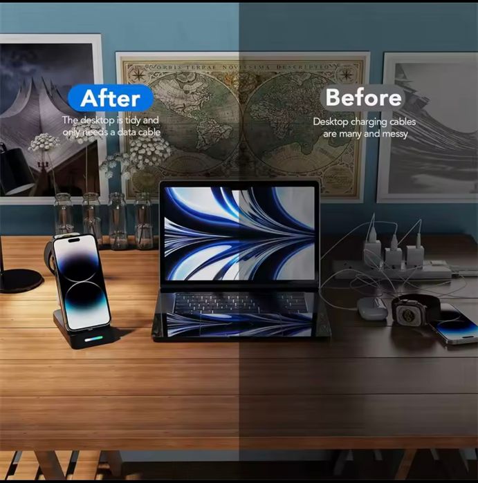 Carregador Dock 3 em 1 Apple