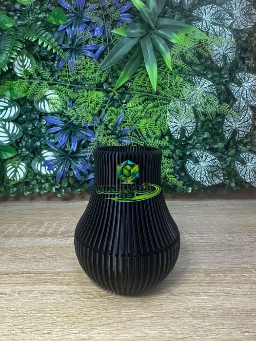 Vaso Decorativo Canelado Moderno