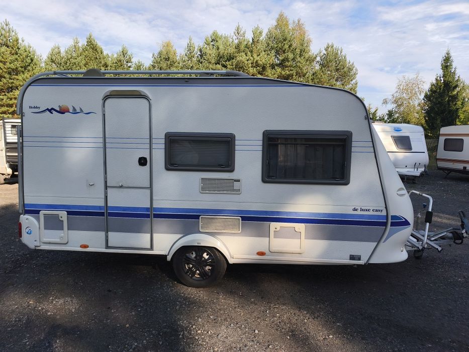 PRZYCZEPA Kempingowa hobby 400 Zarejestrowana 1000 kgŁÓDZ