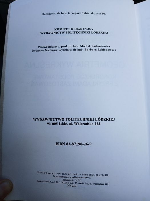 Geometria wykreślna