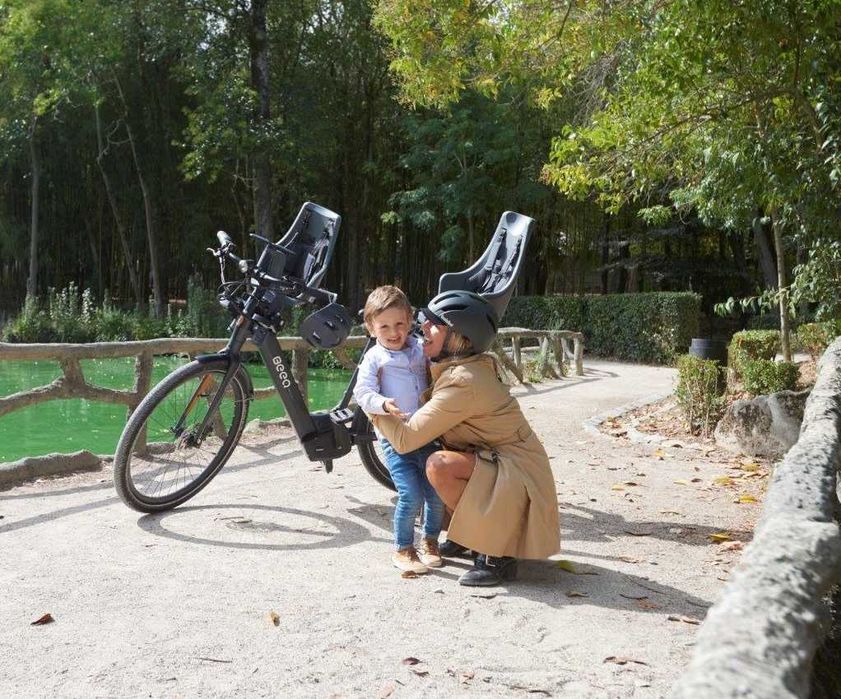 Fotelik rowerowy Bobike Mini Exclusive na przód z osłoną